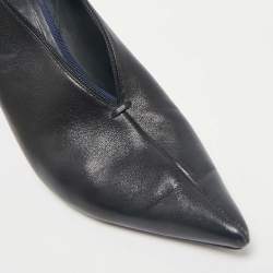 Celine Black Leather V Neck Pumps Size 38