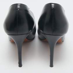 Celine Black Leather V Neck Pumps Size 38