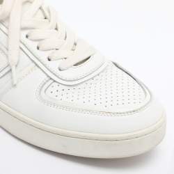 Pre Owned Celine White Leather CT-01 Z High Top Sneakers Size 38