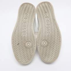 Pre Owned Celine White Leather CT-01 Z High Top Sneakers Size 38