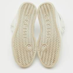 Pre Owned Celine White Leather CT-01 Z High Top Sneakers Size 36
