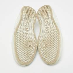 Pre Owned Celine Size 36 White Leather  Trainer Low Top Sneakers