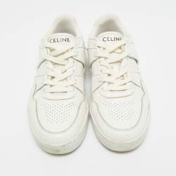 Pre Owned Celine Size 36 White Leather  Trainer Low Top Sneakers