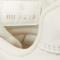 Pre Owned Celine Size 36 White Leather  Trainer Low Top Sneakers