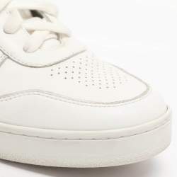 Pre Owned حذاء رياضي سيلين جلد أبيض برباط مقاس 39