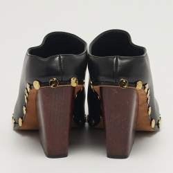 مملوكة مسبقًا Celine Rodéo Size 38.5 Black Leather Mules