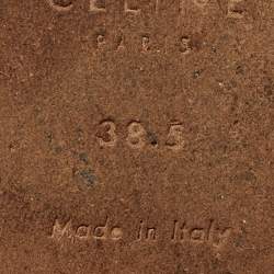 مملوكة مسبقًا Celine Rodéo Size 38.5 Black Leather Mules