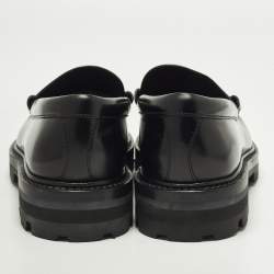 Pre Owned حذاء لوفرز سيلين مارجريت جلد أسود مقاس 40