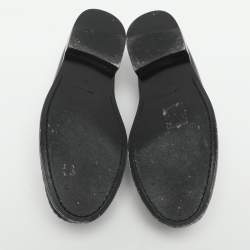 Pre Owned Celine Size 35 Black Leather Loafers