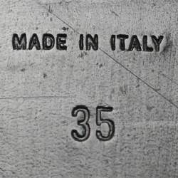 Pre Owned Celine Size 35 Black Leather Loafers