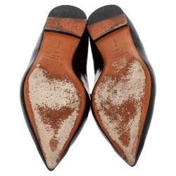 مملوكة مسبقًا حذاء لوفرز سيلين مقدمة مدببة جلد أسود مقاس 40