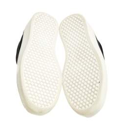 Pre Owned Celine Black Suede Platform Slip On Sneakers Size 38