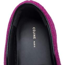 Celine Pink Wool Low Top Slip On Sneakers Size 39