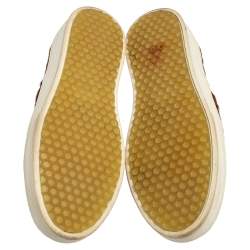 Pre Owned Celine Brown Pony Hair Slip On Sneakers Size 36.5