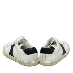 Pre Owned Celine White Leather Low Top Sneakers Size 37
