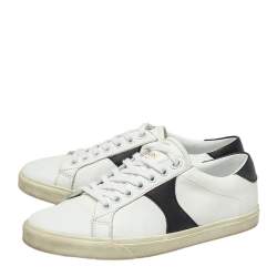 Pre Owned Celine White Leather Low Top Sneakers Size 37