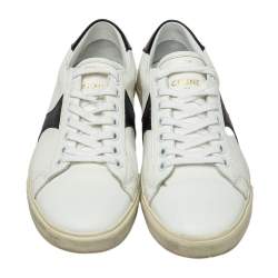 Pre Owned Celine White Leather Low Top Sneakers Size 37