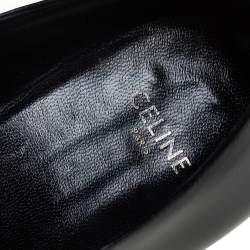 Celine Black Leather Jacno Oxfords Size 36.5
