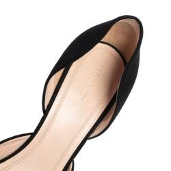 Pre Owned Celine Black Suede D'orsay Pointed Toe Pumps Size 40