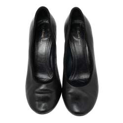 Celine Black Leather Block Heel  Pumps Size 35