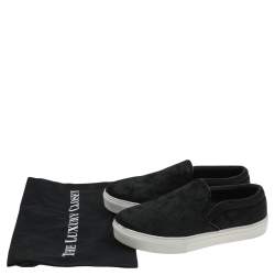 Celine Black Pony Hair Slip On Sneakers Size 40