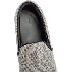 Celine Blue/White Canvas Slip-On Sneakers Size 39