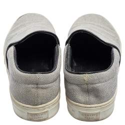 Celine Blue/White Canvas Slip-On Sneakers Size 39