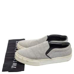 Celine Blue/White Canvas Slip-On Sneakers Size 39