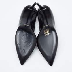 مملوكة مسبقًا Celine Black Leather Pointed Toe Pumps Size 38