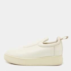 Celine White Leather Low Top Sneakers Size 36