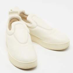 Celine White Leather Low Top Sneakers Size 36