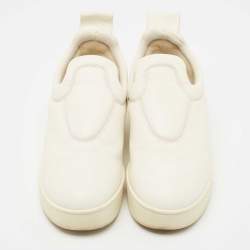 Celine White Leather Low Top Sneakers Size 36