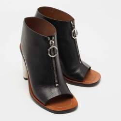 Pre Owned Celine Black Leather Bam Spartan Sandals Size 38