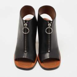 Pre Owned Celine Black Leather Bam Spartan Sandals Size 38