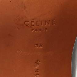 Pre Owned Celine Black Leather Bam Spartan Sandals Size 38