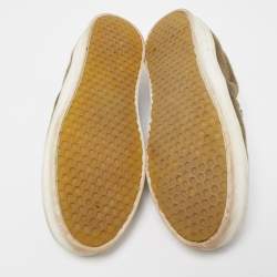 Celine Green Fur Slip On Sneakers Size 38