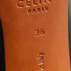 Celine Black Leather Zip square Toe Booties Size 36