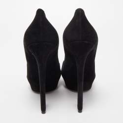 Celine Black Suede Platform Pump Size 40