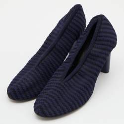 Pre Owned حذاء كعب عالي سيلين جلد بني رقبة حرف ڨي مقدمة مدببة مقاس 37