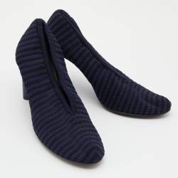 Pre Owned حذاء كعب عالي سيلين جلد بني رقبة حرف ڨي مقدمة مدببة مقاس 37