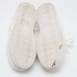 Celine White Canvas  Jane Platform Sneakers Size 40