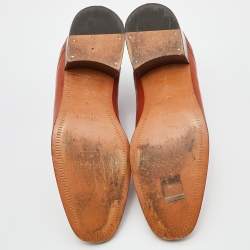 Celine Brown Leather Block Heel Ankle Booties Size 38