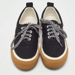 Celine Black Canvas 180° Low Top Sneakers Size 40