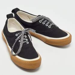 Celine Black Canvas 180° Low Top Sneakers Size 40