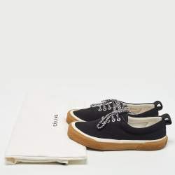 Celine Black Canvas 180° Low Top Sneakers Size 40