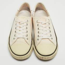 Celine Cream Canvas Blank Sneakers Size 38
