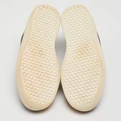 Pre Owned Celine Black Leather Slip On Sneakers Size 37