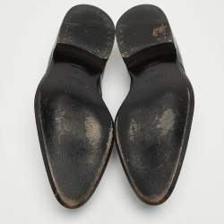 Pre Owned Celine Black Leather Lace Up Derby Size 38