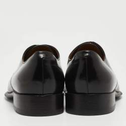 Pre Owned Celine Black Leather Lace Up Derby Size 38