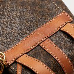 Pre Owned Celine Mini Macadam Coated Canvas Twin Backpack